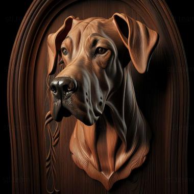 3D model Cuban Great Dane dog (STL)